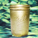 5" Gold Mason Jars for Vases